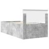 Bed Frame with Headboard Concrete Grey 75 x 190 cm Particleboard