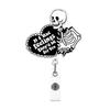 Halloween Chest Skeleton Coffee  Retractable Badge Reel For Nurse Doctor Card Holder Accessories Supplies Name Card Clips Gift