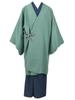 Kimono Japanese Made In Japan Cashmere Imperial Dochu Finished Mountain Indigo Printing Coat, Clothes, [Nagomiya] Blend, Wool, Dochu-gi, Knot,