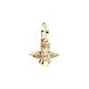 Gold Plated Sparking HeartFlower Charm Beads Pendant Fit Original Copper Bracelet Necklace Beads For Diy Jewelry Women Gift