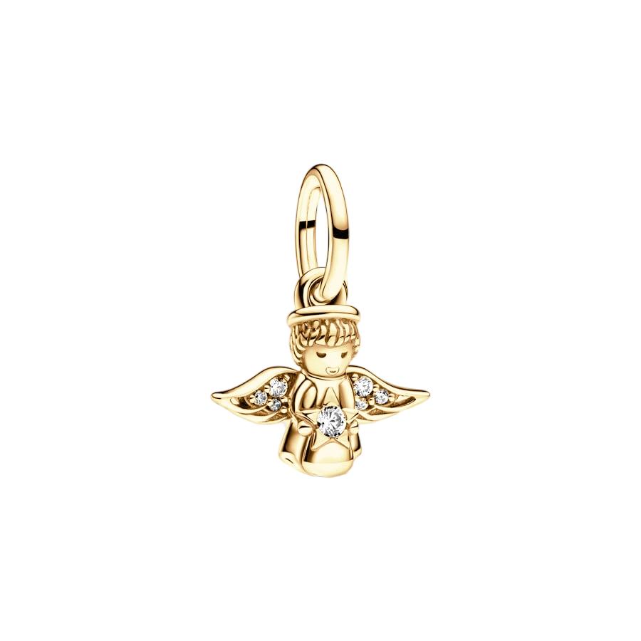 Gold Plated Sparking HeartFlower Charm Beads Pendant Fit Original Copper Bracelet Necklace Beads For Diy Jewelry Women Gift
