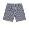 Mens Swim Shorts Quick Dry Loose Casual Fashion Vertical Striped Print Men s Beach Shorts Black M
