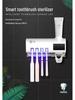 Smart UV Toothbrush Sterilizer & Dispenser with Storage Rack