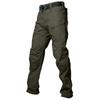 Men's Tactical Pants, Water-Resistant, Durable, Multi-Pocket, Outdoor Workwear, Black, Comfortable Fit
