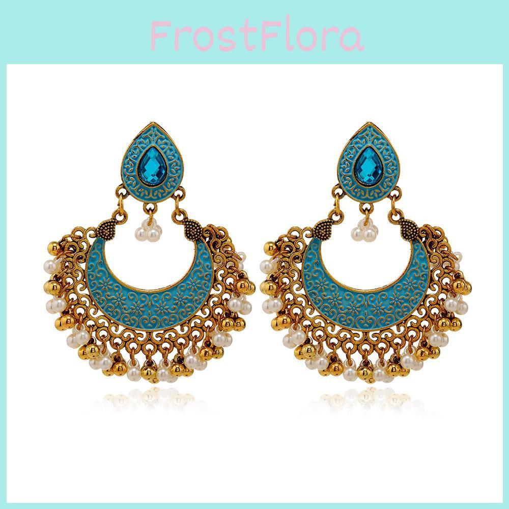 Vintage Tassel Inspired Drop Earrings With Electroplated Finish Women For