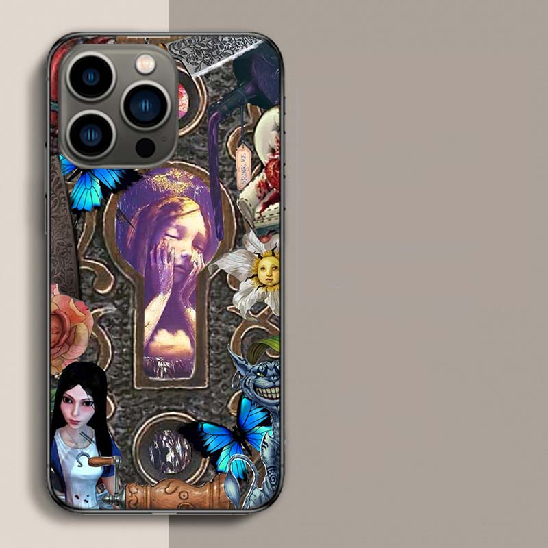 Game A-Alice Madness Returns Phone Case For Iphone 17 Air 15 Pro 14 Plus 16 Pro Max 17E 16E 12 13 Mini 11 Cover Cute Fundas