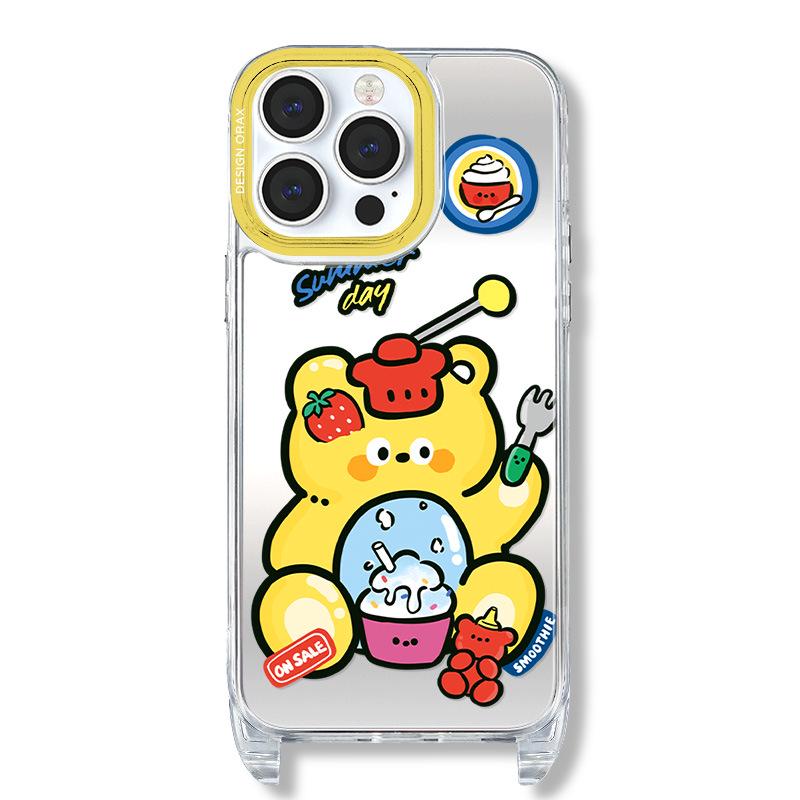 

Чехол для iPhone Zhitai: Зеркало-шнурок для iPhone 15 Pro, 13 и 12 Pro Max — летняя версия iPhone 14 Pro Max