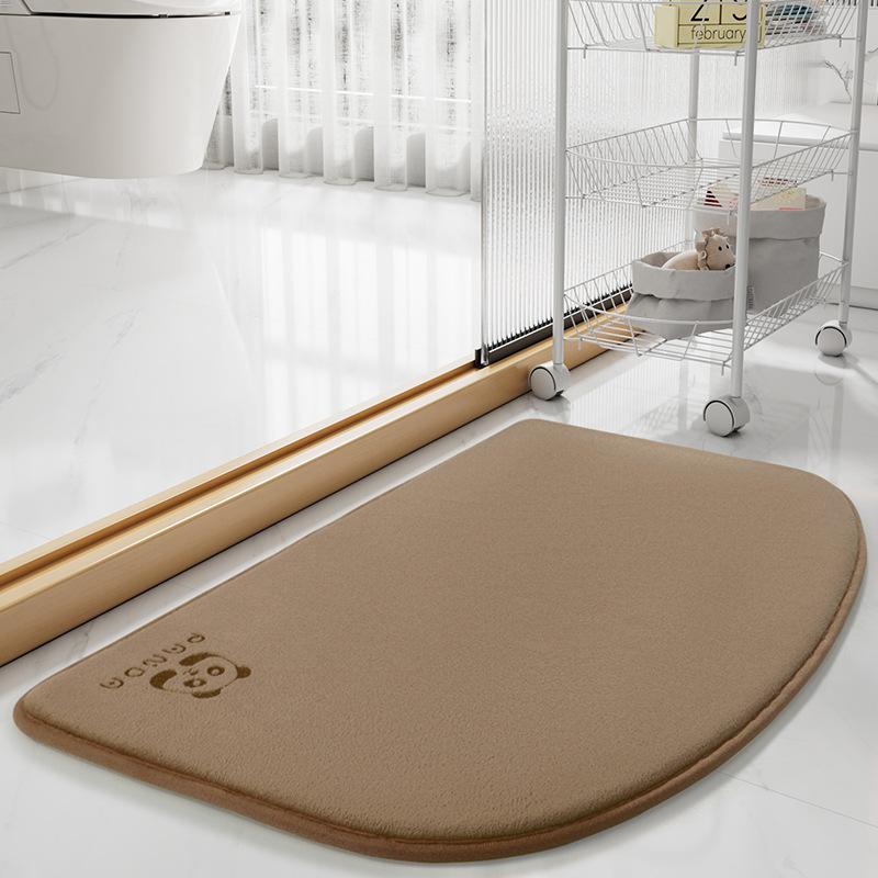 Memory Foam Bath Mats Anti-Slip Shower Carpet Coral Fleece Soft Foot Pad Absorbent Bathroom Rug Washable Entrance Doormat