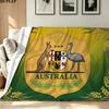 Socceroos Print Flannel Blanket High Quality Warm Comfortable Cover for All Seasons Perfect for Gifts Home Decor