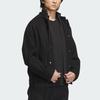 adidas Solid Color Logo Sports Casual Jacket for Men, Black