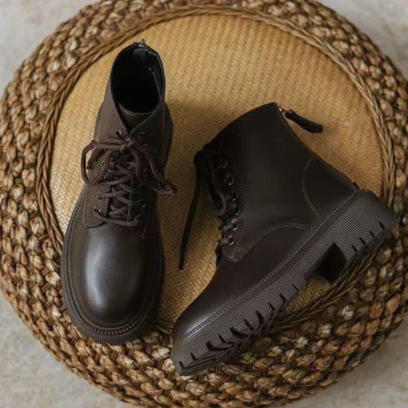 

Женские ботинки Мартина, осенние новые, маленькие, на толстой подошве, на мягкой подошве, с высоким голенищем и тонкие одинарные ботинки 40