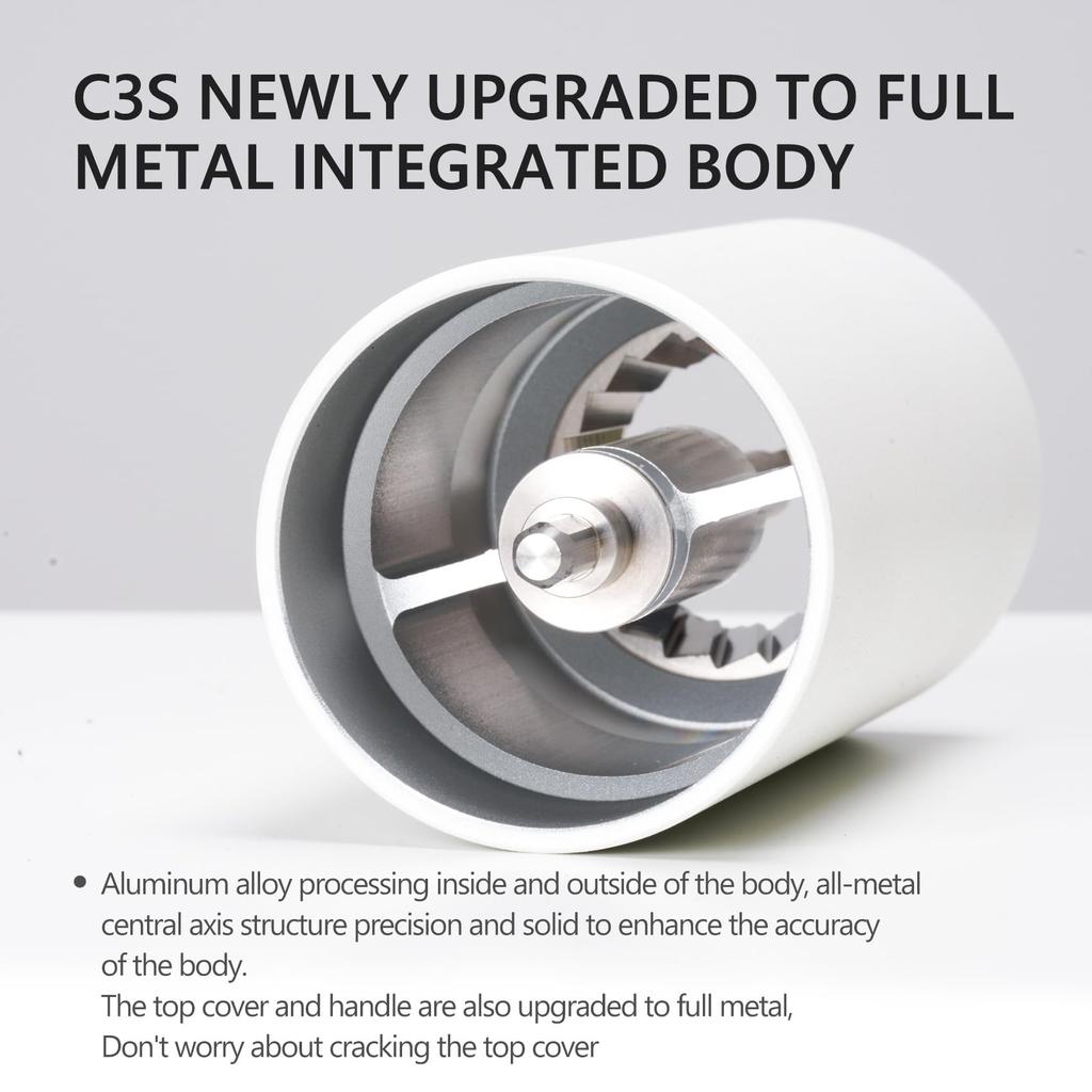 TIMEMORE C3S Manual Coffee Time 36 Levels Adjustable Easy To Stainless Steel Coffee Mill French Press Manual Coffee Grinder Mill, More, Roughness,