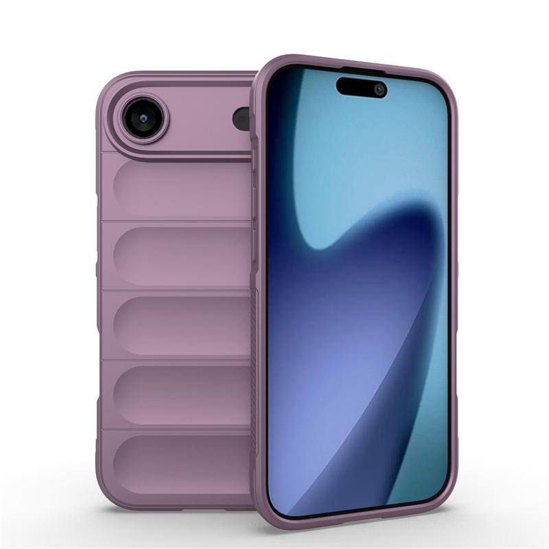 

For Apple iPhone 17 Air Case for iPhone 17 Air Cover Phone Shell Bumper Shockproof Wireless Charging Silicone Back Armor case iPhone Air фіолетовий