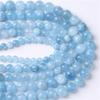 4/6/8/10/12mm Pietra Naturale di Acquamarina Agata 1 filo/lotto Perline Rotonde Sfuse Distanziatrici Per Creazione Gioielli Componenti Braccialetto DIY