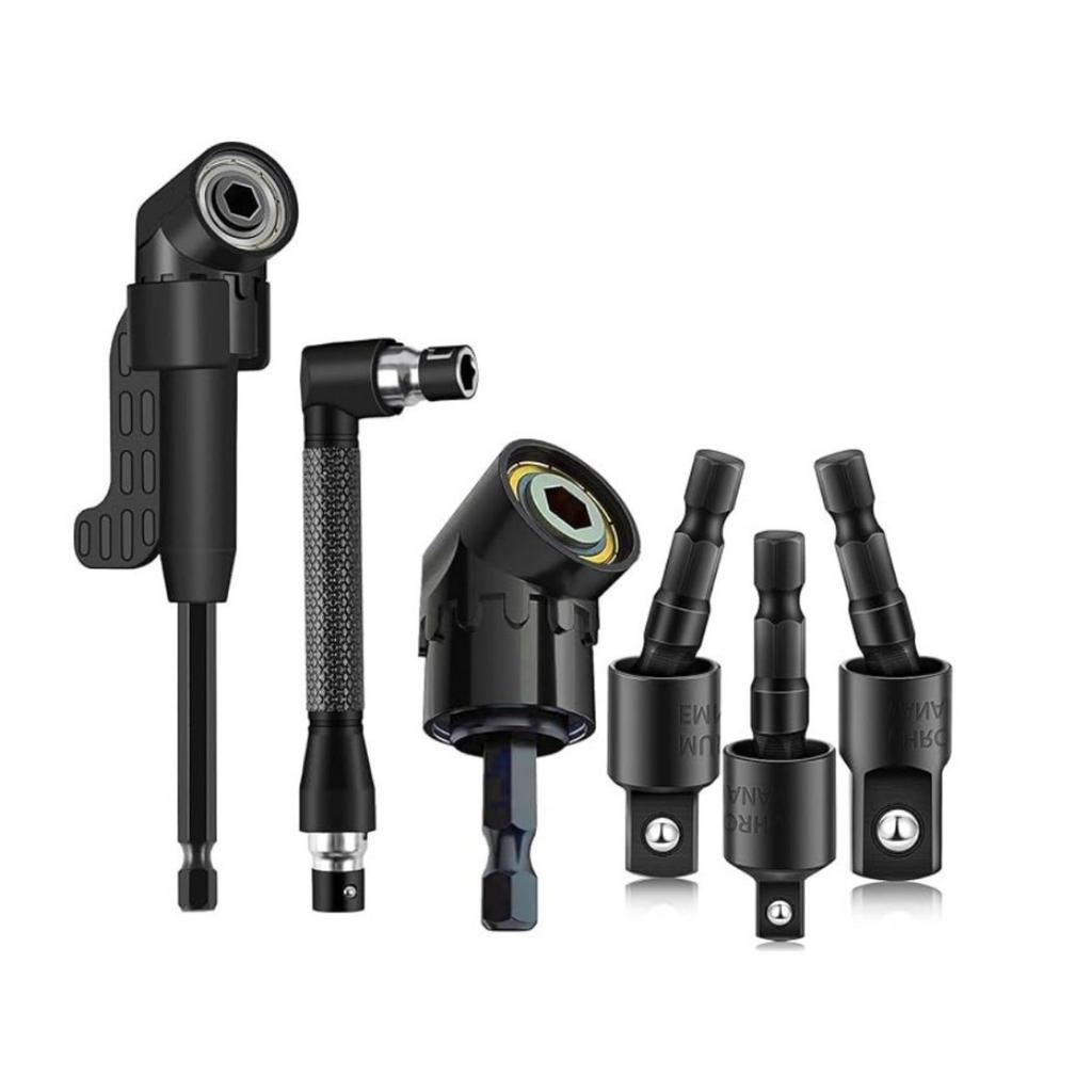 105 Degree Screwdriver Corner Cutter, 360 Degree Universal Joint Rod, Colored Steel Ball Joint Rod Combination Set