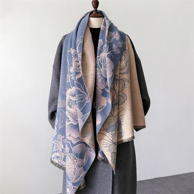 Luxus Pashmina Schal Wickel Schal Für Frauen Design Winter Warm Kaschmir Schals Bandana Weibliche Dicke Decke Weich Bufanda