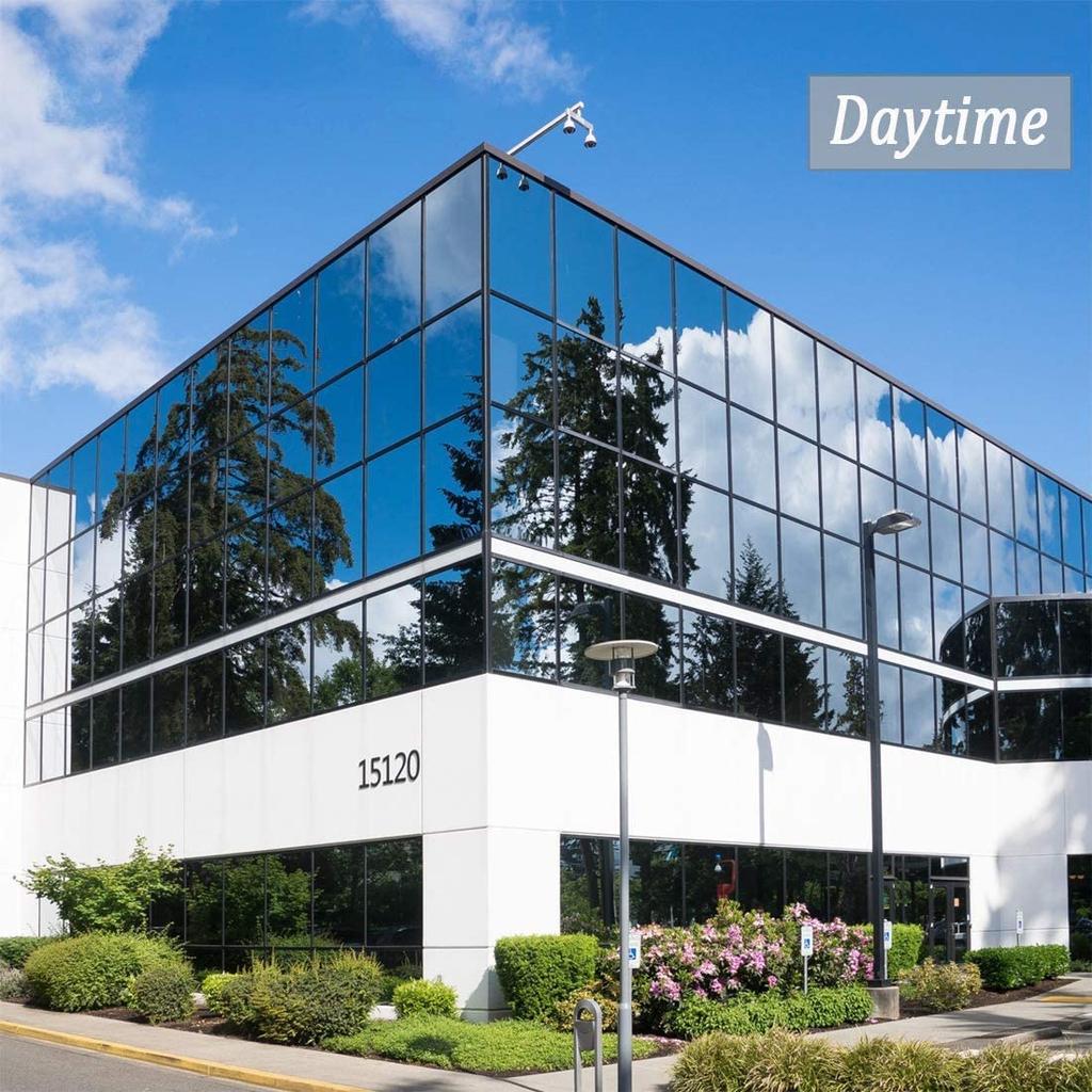 Sichtschutzfolie für Fenster, Einwegspiegel, selbstklebende reflektierende Fenstertönung, Anti-UV-Wärmeschutzfolie für das Home Office