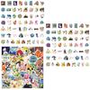 55pcs Palworld Cartoon Fantasy Creature Paru Stickers Adorable Print Cute Style