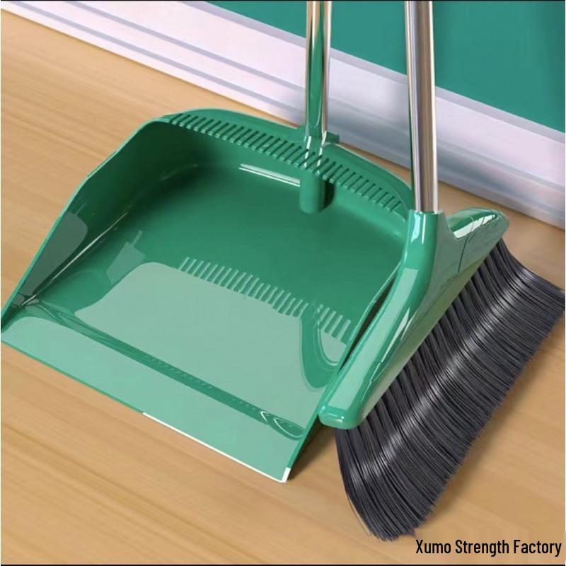 Magnetic Folding Broom & Dustpan Set for Efficient Floor Cleaning