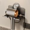 Punch Free Suction Cup Hair Dryer Holder Carbon Steel Hairdryer Stand Hair Dryer Bracket  for Home