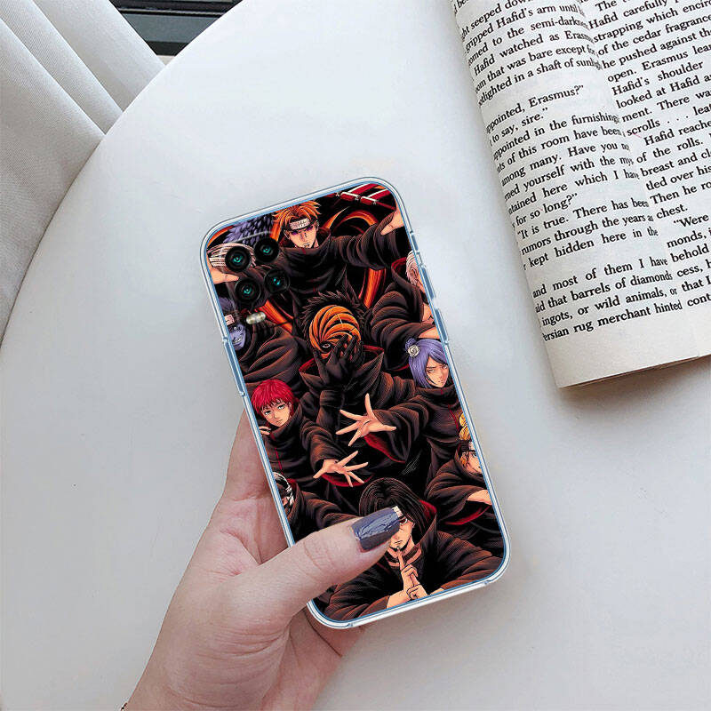 MH96 Naruto Akatsuki Case for Motorola E7 G6 G7 G8 G9 Plus Power Play G10 G20 G04 E30 E40 E22 E20 E13 E15 G22 G23 G05 G75 G35 G55