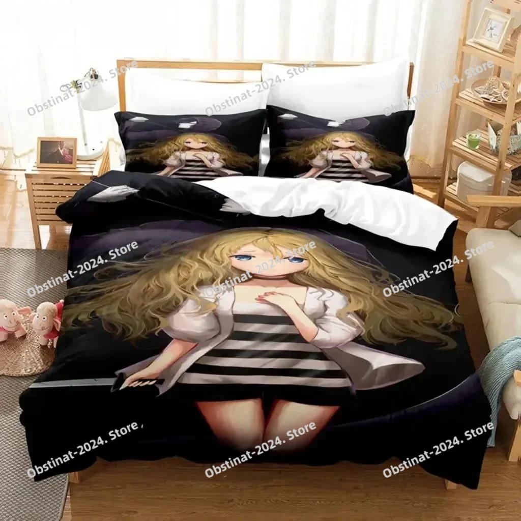 Anime Angels of Death Bedding Set Boys Girls Twin Queen Size Duvet Cover Pillowcase Bed Kids Adult Fashion Home Textileextile