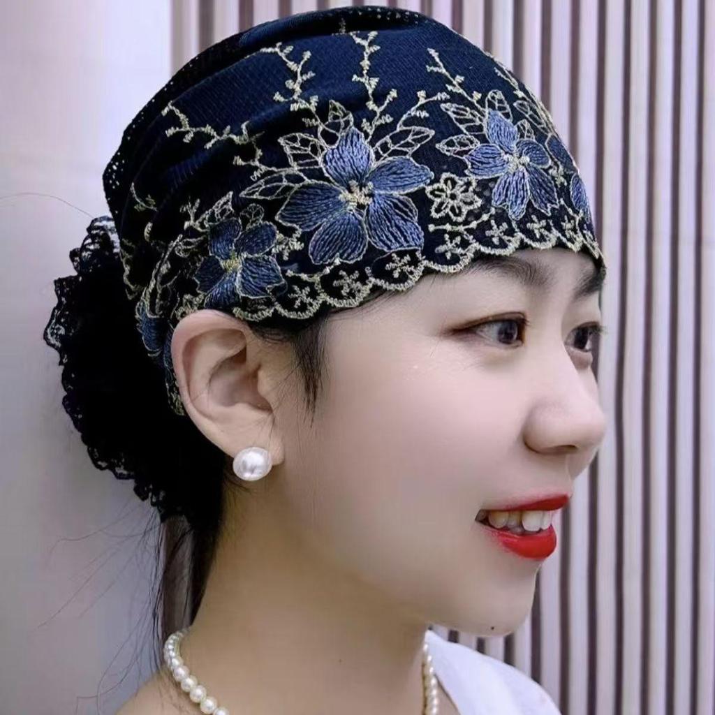 Stylish Hair Cover Cap for Middle-Aged & Elderly Women - Fashionable Hair Band & Headscarf