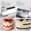 Stainless Steel Round Cake Molds 6-Pack, 7.5cm Mousse Ring Pastry Cutter with Cake Press and Lifter, Baking Ring for Dessert