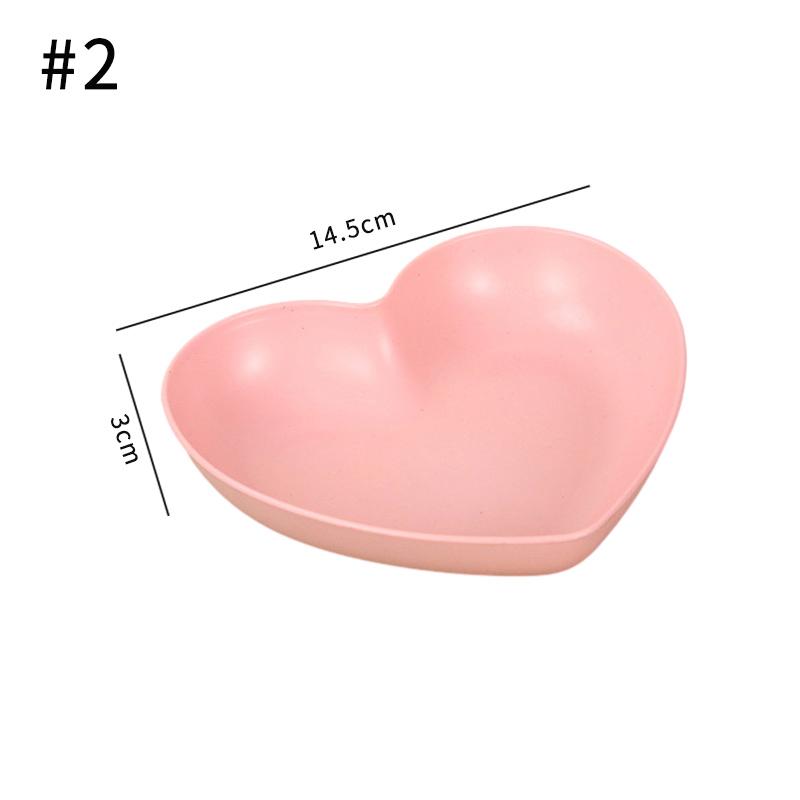 Rosa Liebe Speiseteller Obst Dim Sum Speiseteller Desktop Obstschalen Aufbewahrungsteller Würzteller Unterteilter Snack Picknickteller