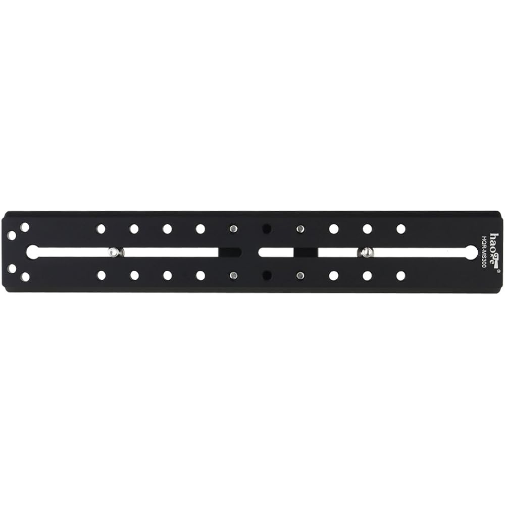 Haoge 300mm Camera Long Slide Quick Release Plate for Sachtler Tripods with Fluid Head (FSB4, FSB6, FSB6T, FSB8, FSB8T, FSB10, FSB10T, DV10 3+3, 5+5 V
