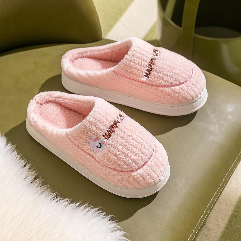 

Уютные домашние тапочки в горошек на осень/зиму — женские и мужские пары. Size 40-41 розовый