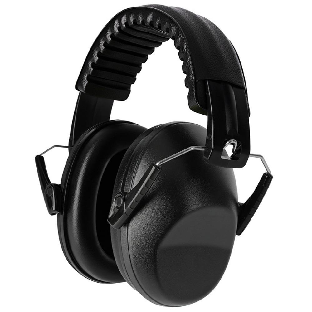 

Head Mounted Ear Protector Adjustable Hearing Protector Earmuffs Ear Defenders Children Use чорний