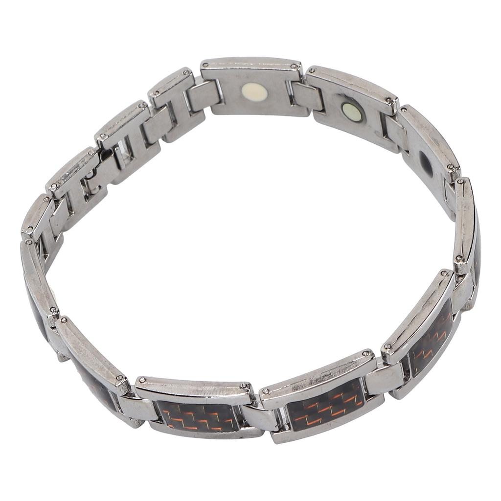 Titanium Steel Carbon Fiber Bracelet Arthritis Pain Relief Therapy Bracelets Gift Tool for Daily