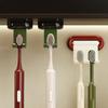 3Pcs Antique Style Electric Toothbrush Storage Hook Wall Mounted Toothpaste Organizer  Bathroom