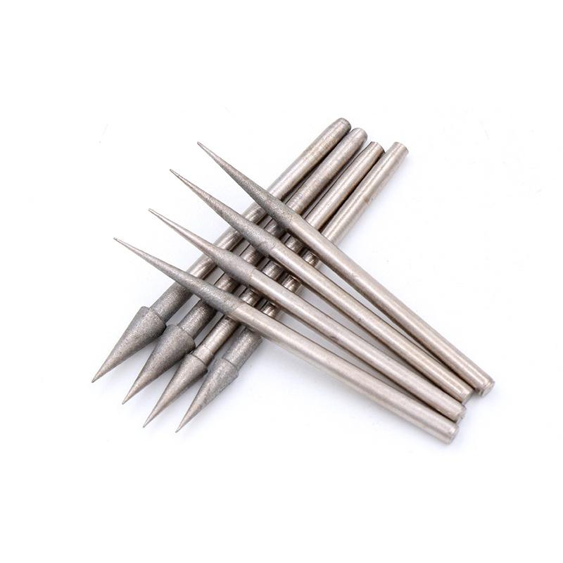 10 stk 0,6 mm-4 mm diamantslipepunkt 2,35 mm skaft for glassstein jade