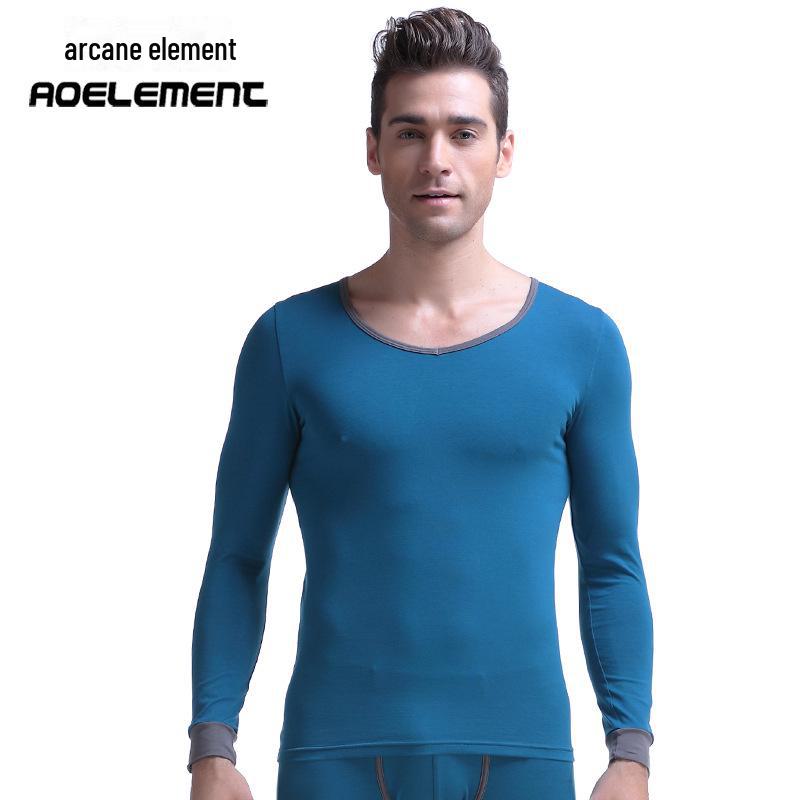 Men's V-Neck Thin Cotton Sweater - Slim, Warm Long-Sleeve Top for Autumn