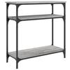 Console Table Grey Sonoma 75x29x75 cm Particleboard