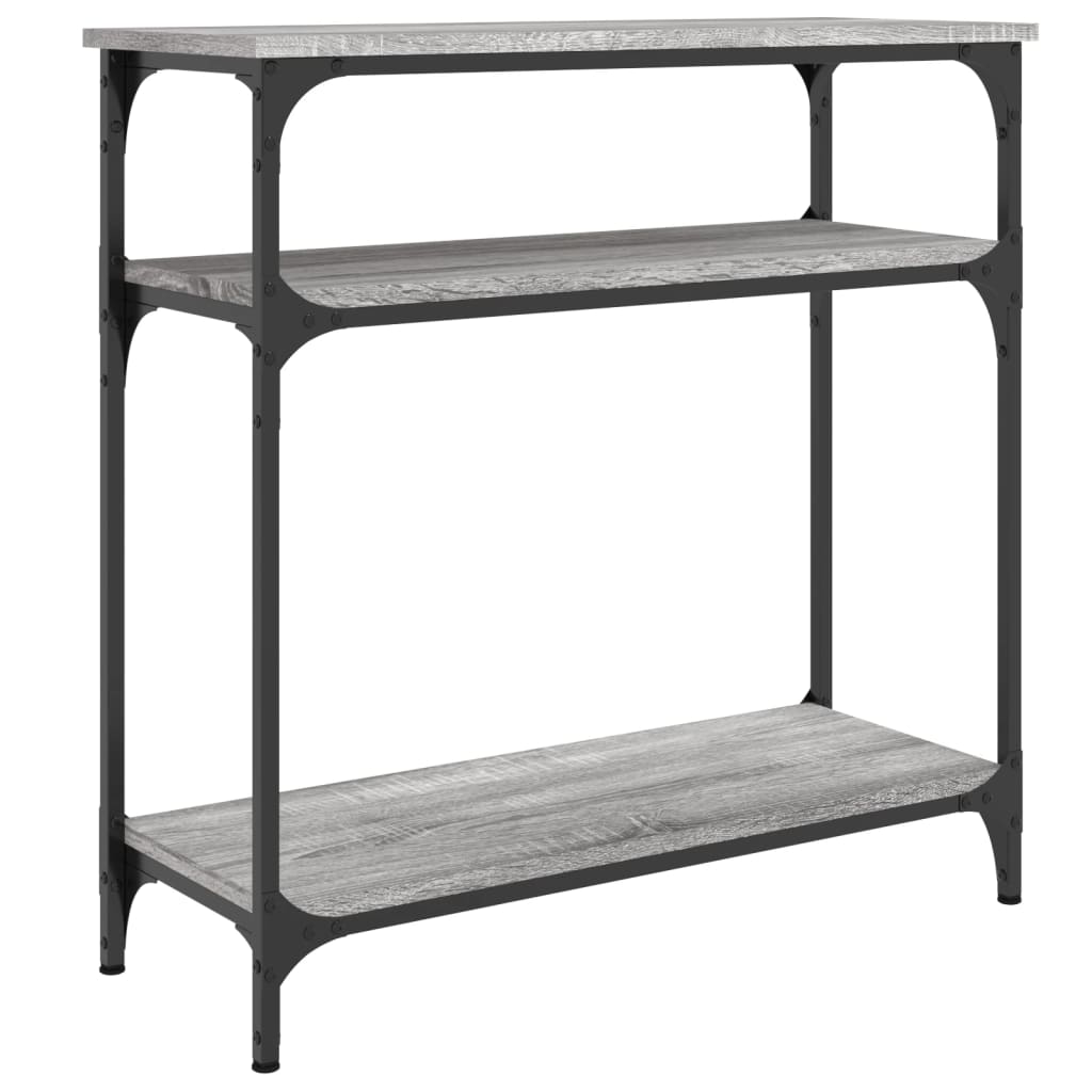Console Table Grey Sonoma 75x29x75 cm Particleboard