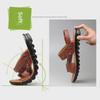 Herren Outdoor Casual Leder Rindsleder Sandalen und Hausschuhe