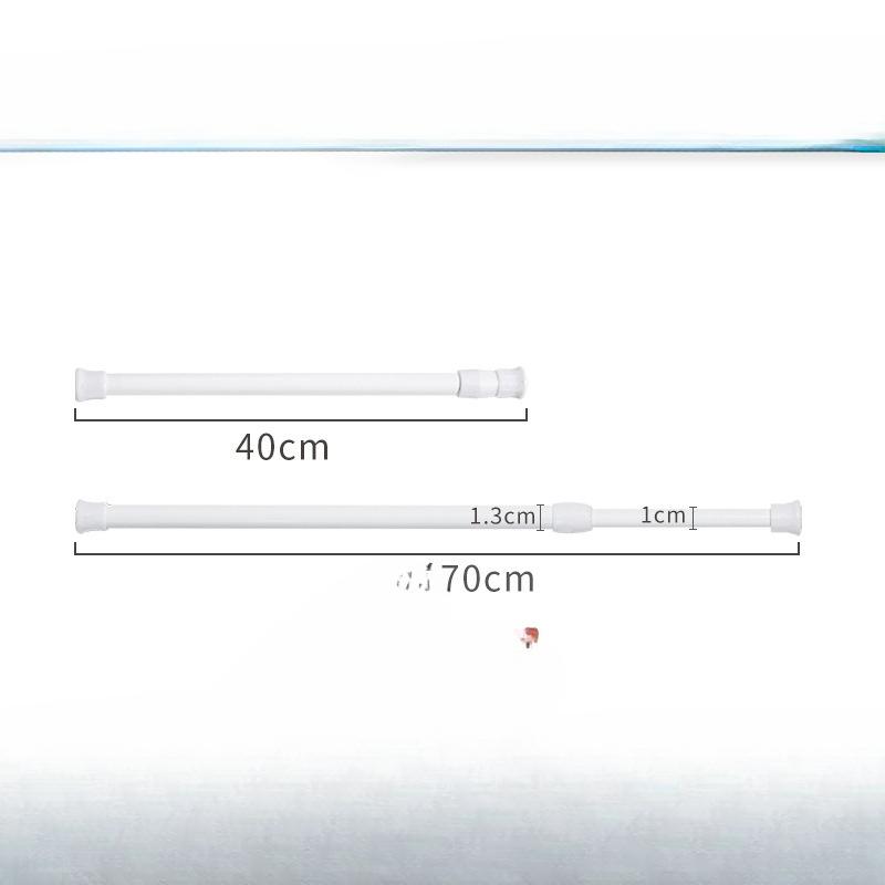 

Белая краска, без дырокола, выдвижной стержень для штор, кухонный канализационный шкаф, шкаф для обуви, многослойный стержень для ванной комнаты, карниз для штор, зажим, крючок, опорная рамка Telescopic rod 40-70 белый