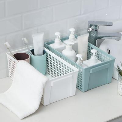 Box Capacity Strong with Handle Large Desktop Storage Load-bearing Hollow Ventilated Drying Storage Basket