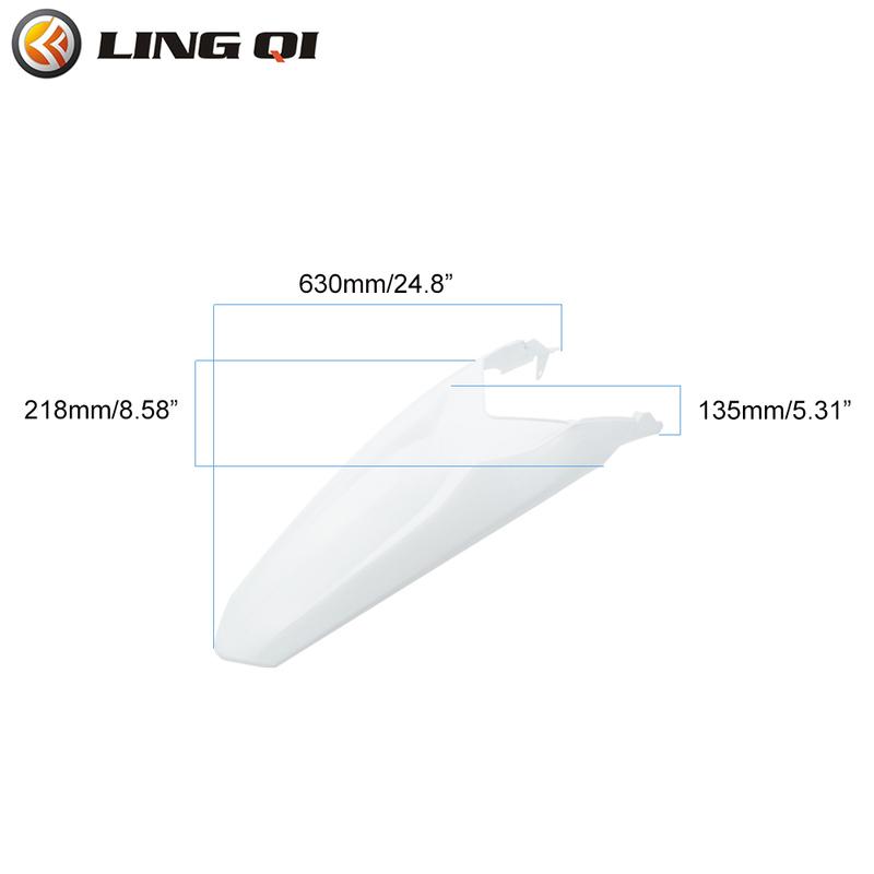 LING QI Rear Fender Plastic for KAYO K2 Dirt Pit Bike Motorcycle Buggy Faring Fender KT85 Dirt Bike Fairing Rear Wheel Fender