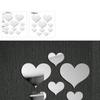 10 sztuk Romantyczna Miłość Serce 3D Lustro Efekt Wall Art Naklejka Naklejka Home Decor