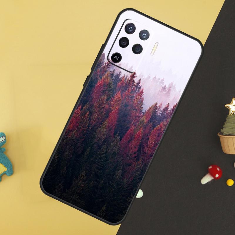 Nature Forest Mountain Case For Oppo A60 A80 A40 A15 A16 A17 A57 A94 A74 A54 A76 A96 A18 A38 A58 A78 A98 A5 A6 Pro