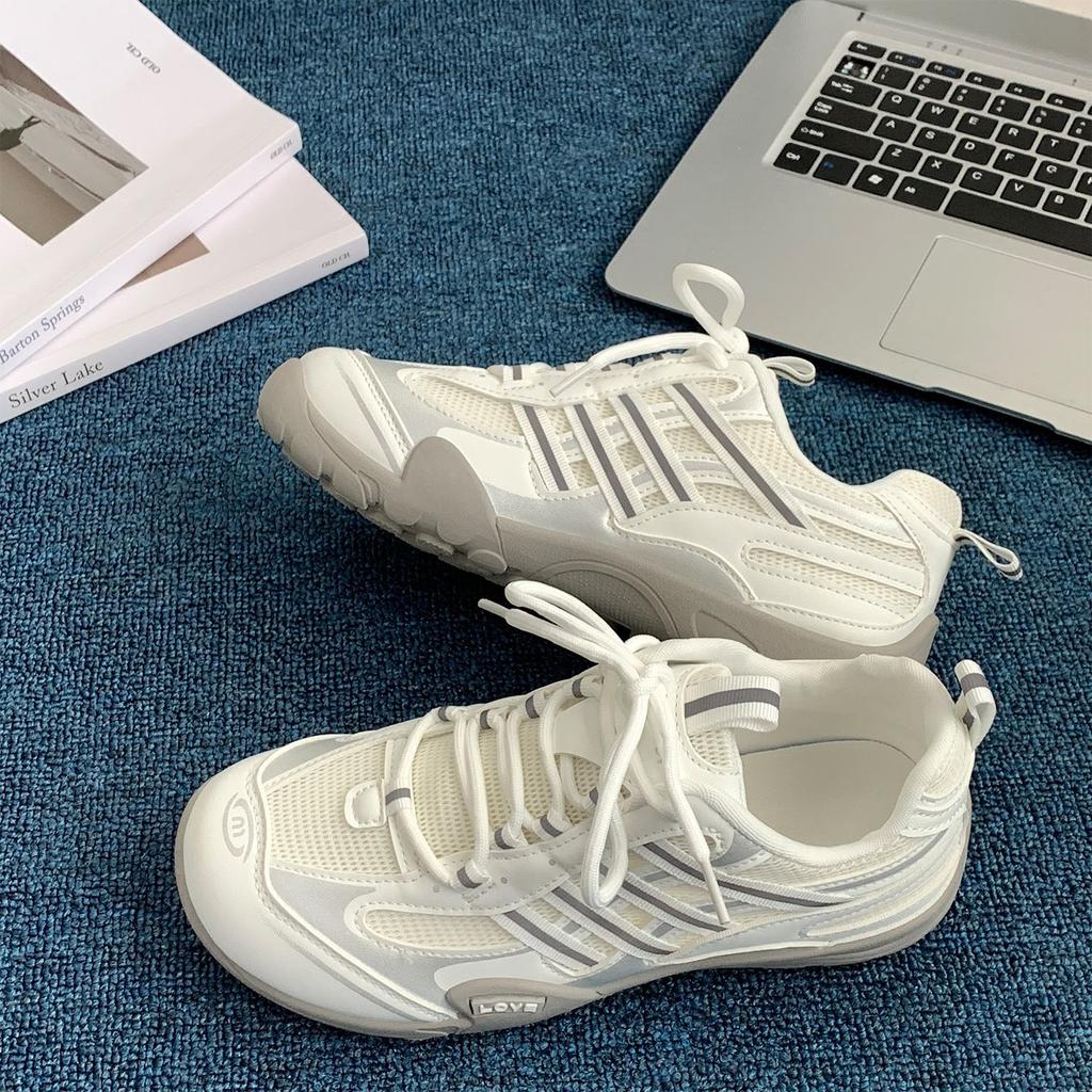 Retro Versatile Contrasting Color Splicing German Training Shoes Women's 2025 New Mesh Breathable, Comfortable and Lightweight Small Sports Shoes