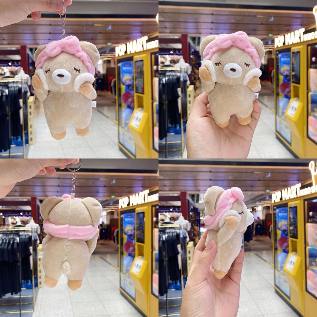 Creative Plush Face Washing Pig Keychain With Soft Cotton For Kids And Collectors