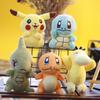 30pcs/lot Cute 10cm Pikachu Squirtle Bulbasaur Toy Pocket Animals Pokemon Plush Pendants Keyring Charmander Doll Gift