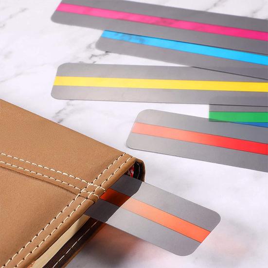 Guided Reading Strips Colored Overlay Highlight Bookmark Reading Tracking Ruler Help with Dyslexia for Children And Teaching Supply