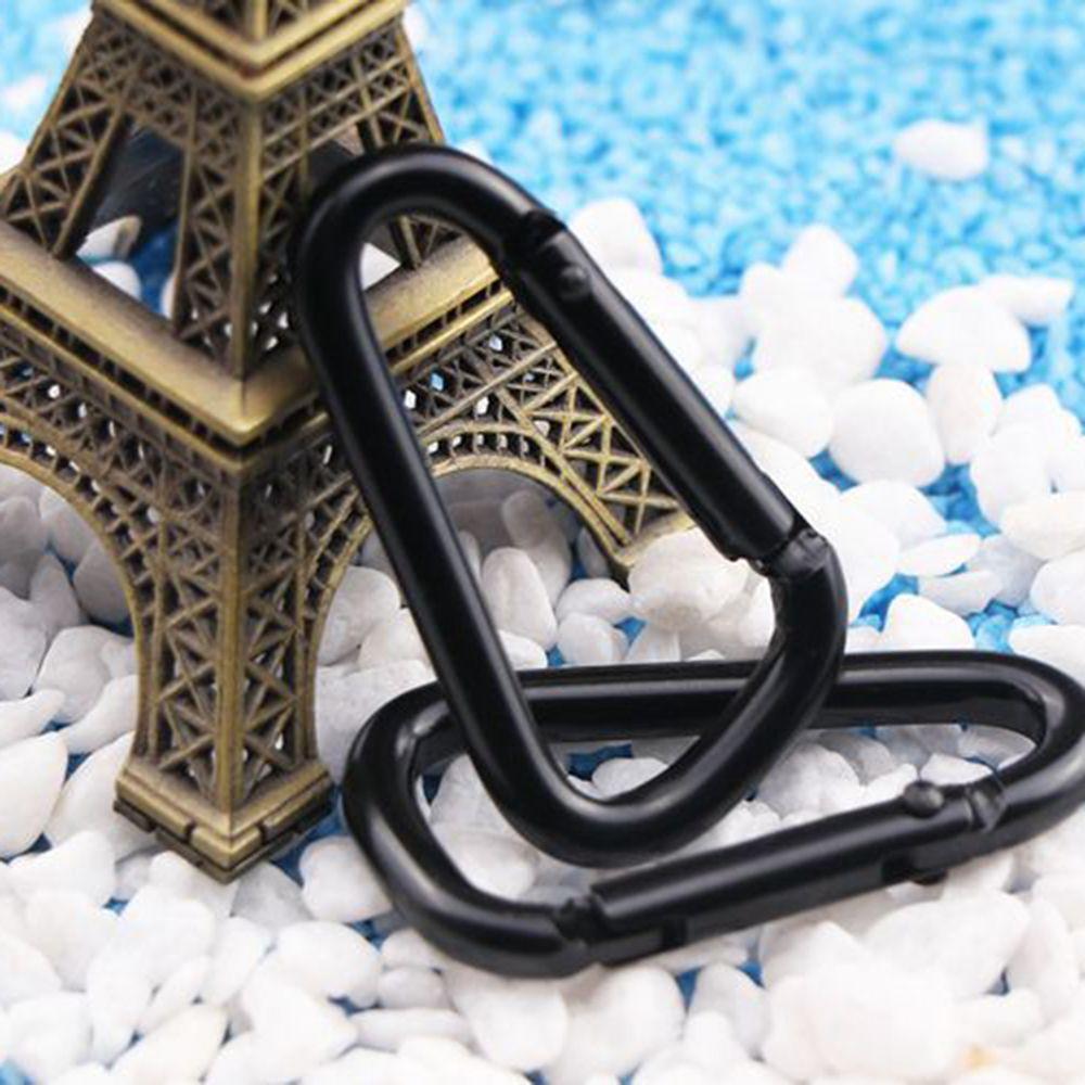 Kettle 10pcs Key ring Backpack Aluminum Zinc Zinc Alloy D-Shaped Carabiner Keychain Hook Hanging Buckle