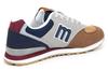 Mozu Lightweight Sneakers with a Combination and Brown Size Women's Low-Top Two-Tone Non-Slip Sole, Gray, 24.5cm